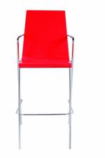 Бар стол в червено