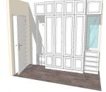 Антре с врати МДФ Фолио с растер